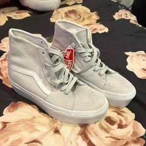 Grey high top platform Vans! NWT size 7